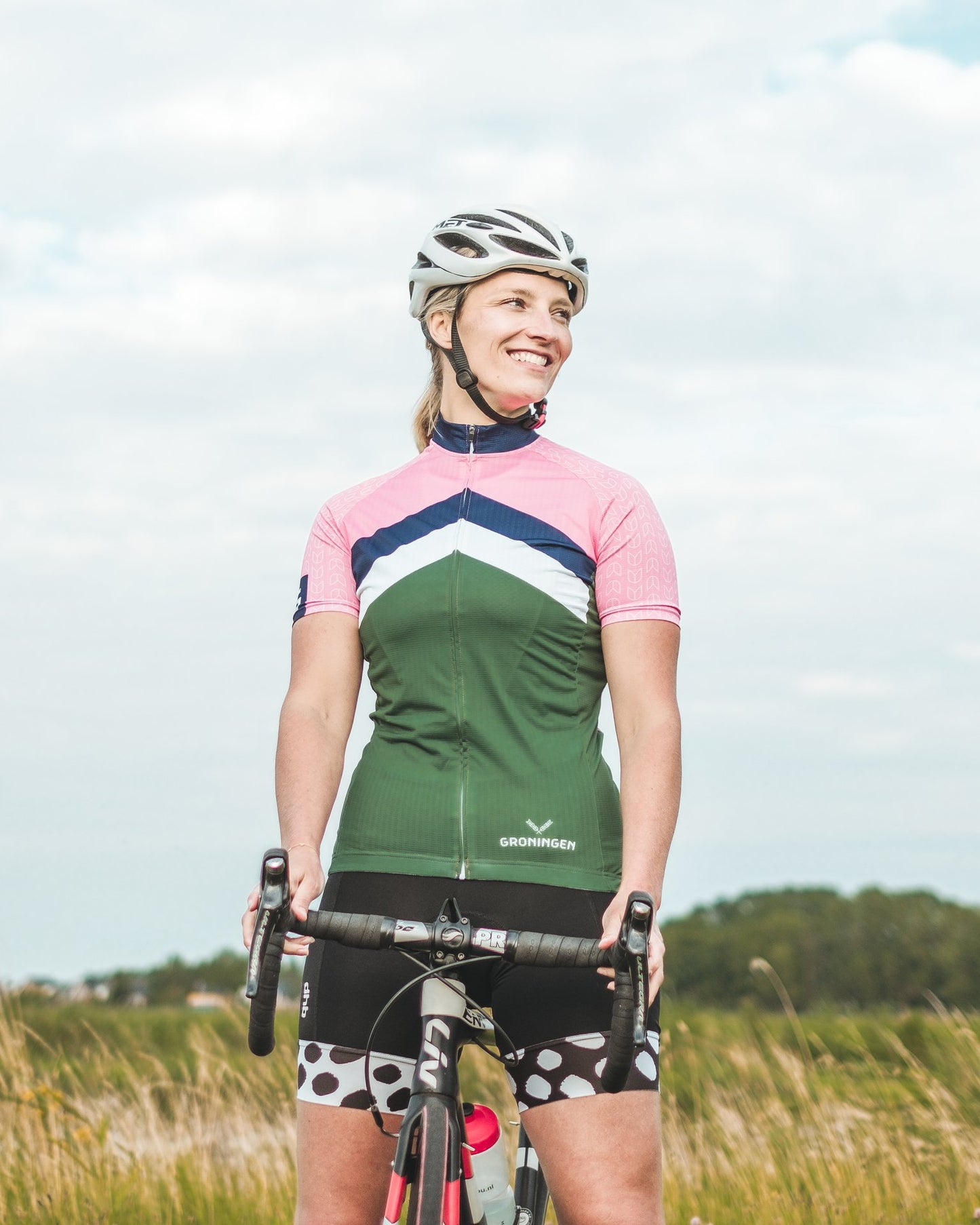 Wielershirt Altijd wind tegen dames