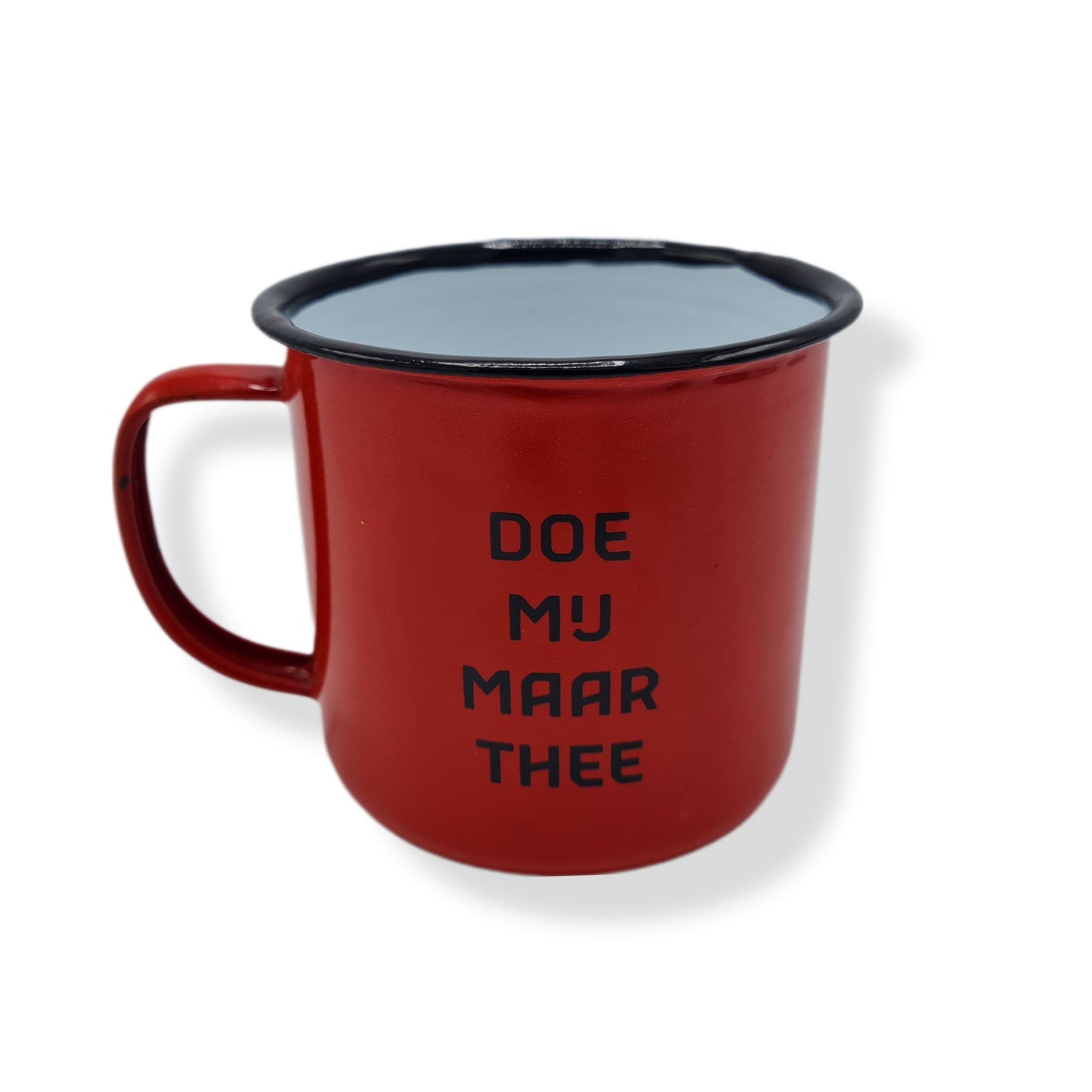 Metalen mok Doe Mij Maar Thee