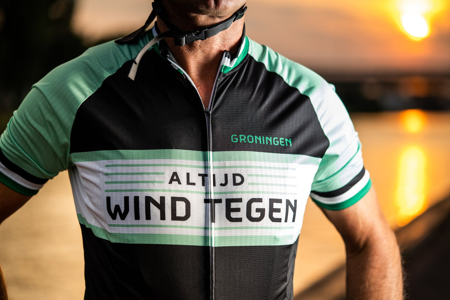 Wielershirt Altijd Wind tegen heren