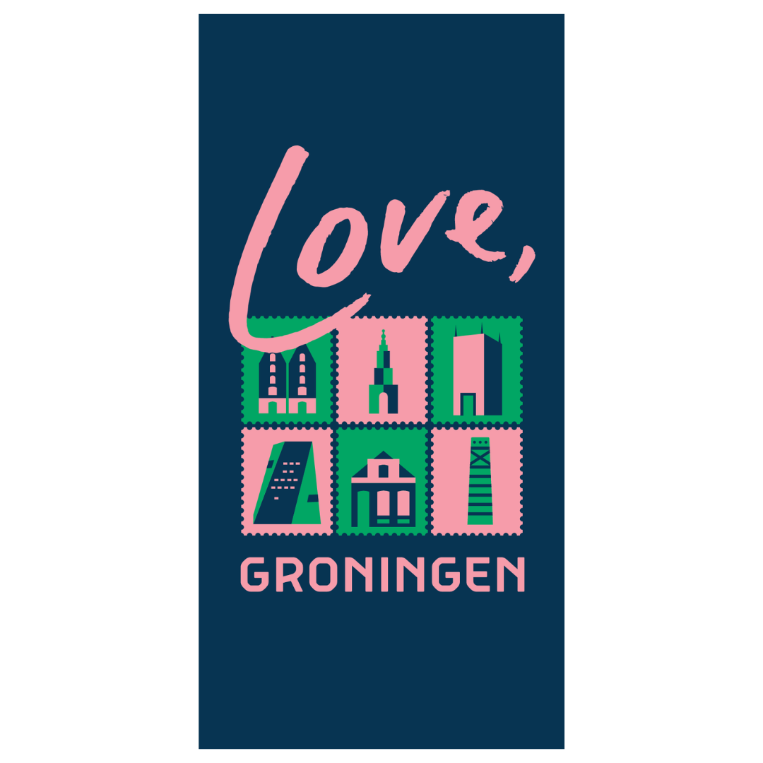 Badlaken 'Love Groningen'